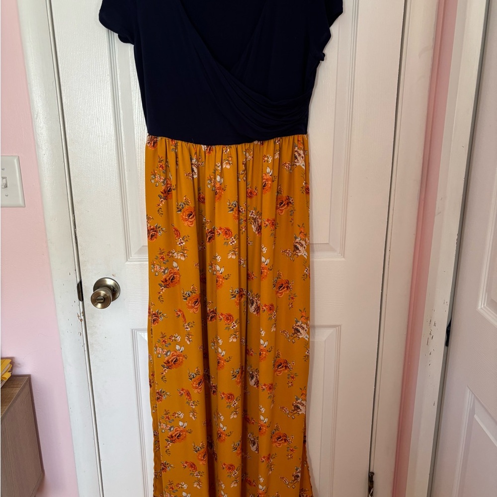 Modcloth Navy Top Maxi Dress